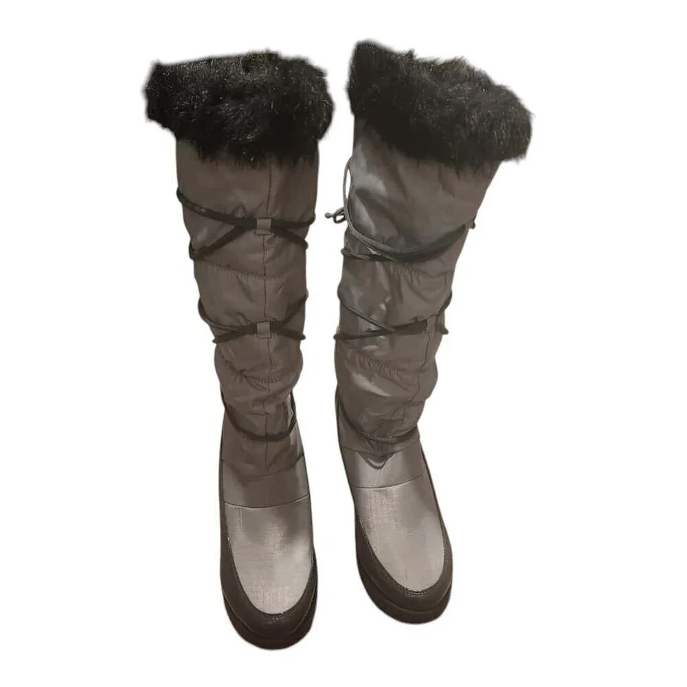 Cougar Barley Mid Calf Snow Boots Women's Size 8M Gray Outdoor Hiking